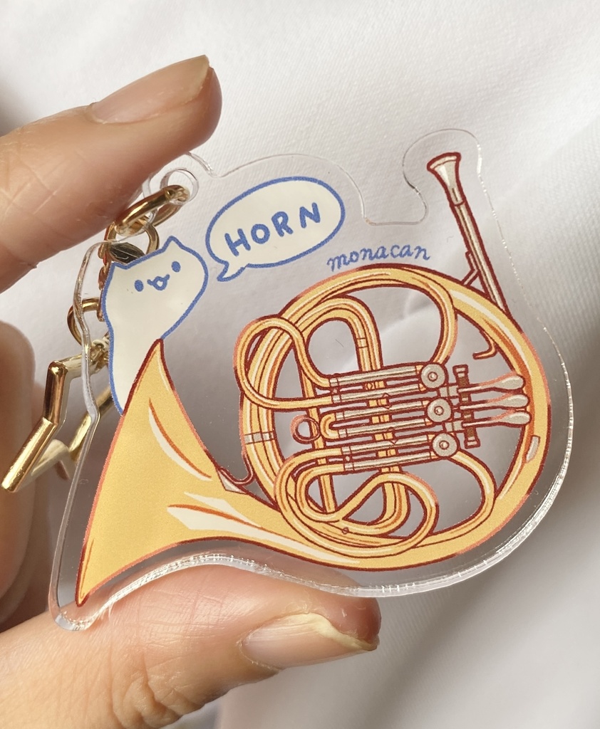 【次回のオーダーは12月】楽器ねこアクリルキーホルダー