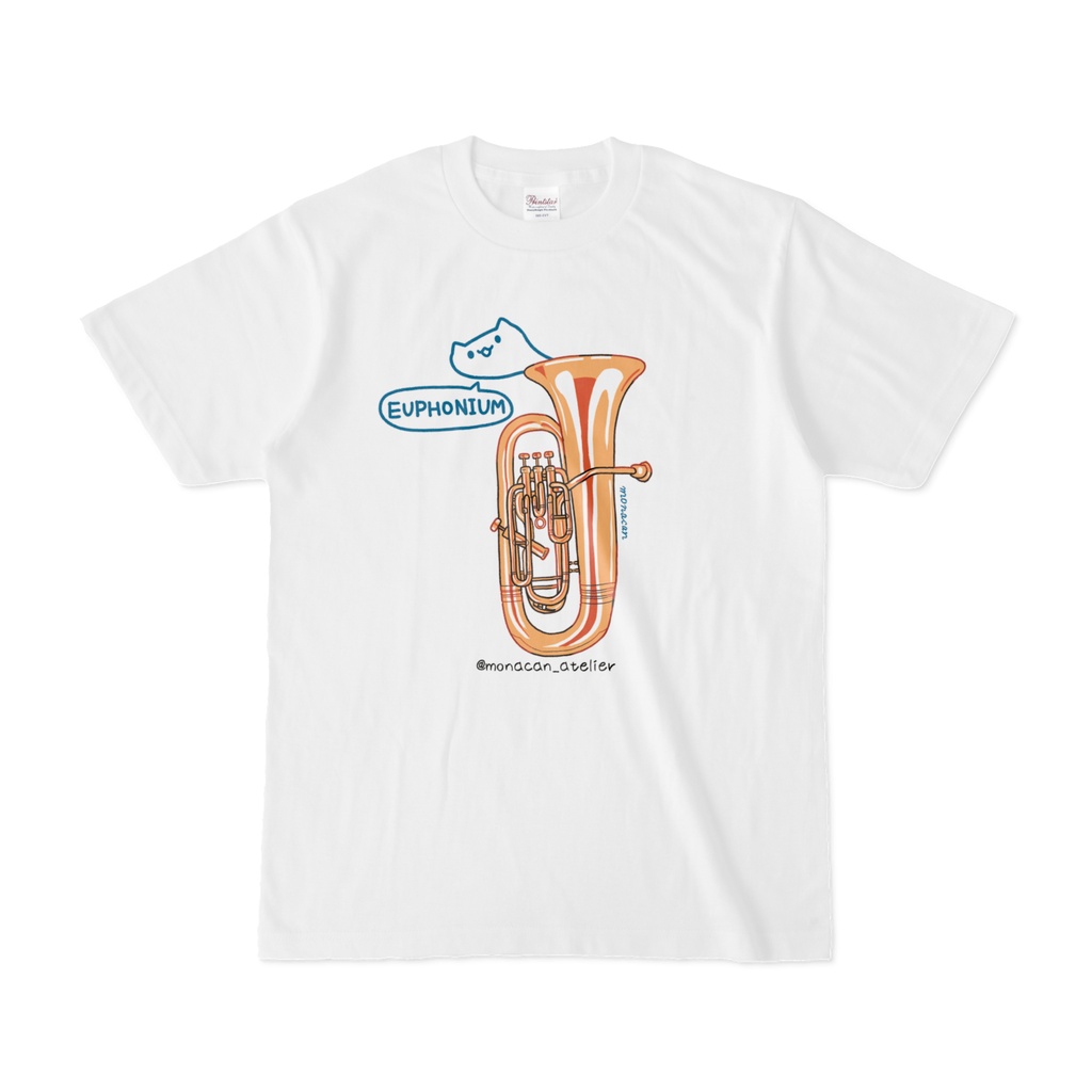 楽器ねこTシャツ【ユーフォニウム】
