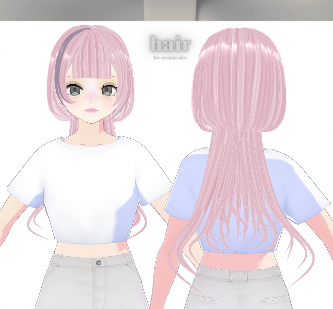 クラゲヘア【3色テクスチャ付】