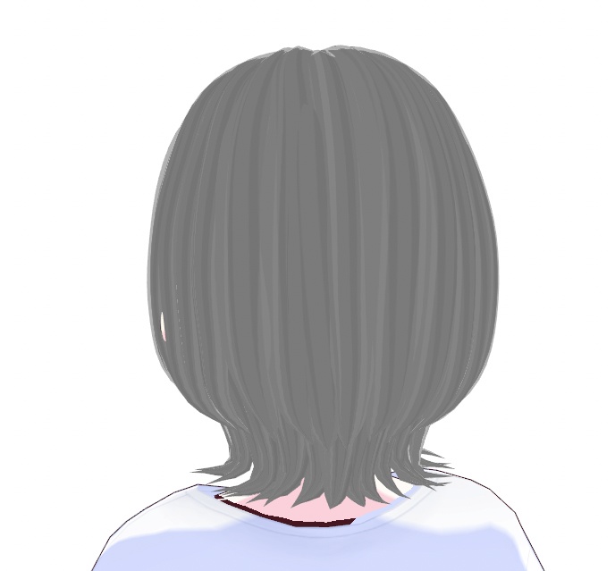 ふんわり外ハネヘア-ヘアピン付き-【髪色3色テクスチャー付き】