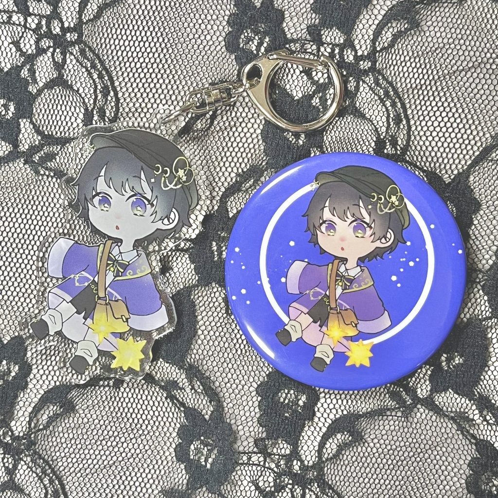 見習い薬師の缶バッジ・アクキーセット