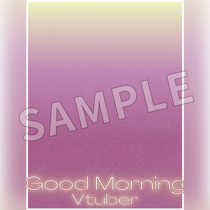 【フリー素材】クリームソーダ風おはV素材