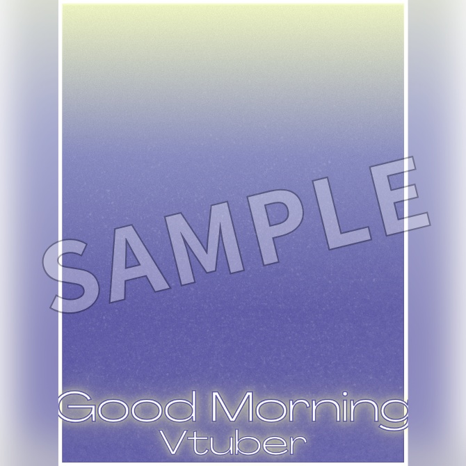 【フリー素材】クリームソーダ風おはV素材