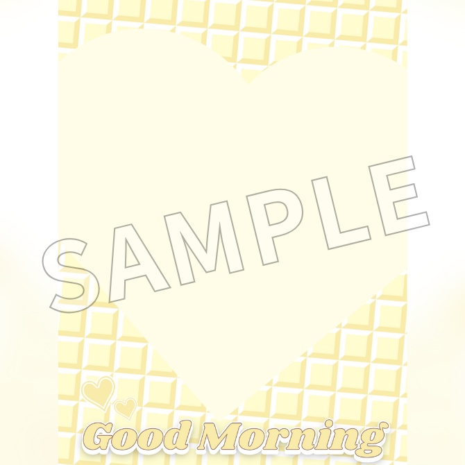 【フリー素材】チョコレート風おはV素材