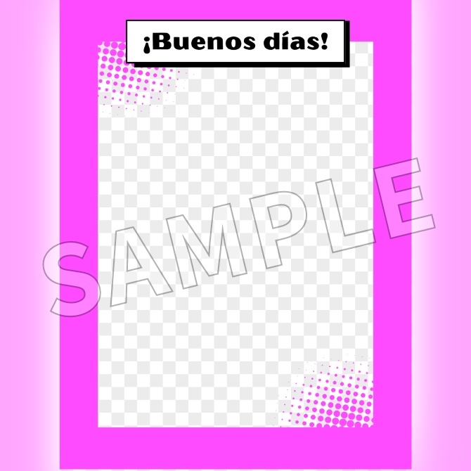 【FREE】Good Morning Vtuber Frame in Español