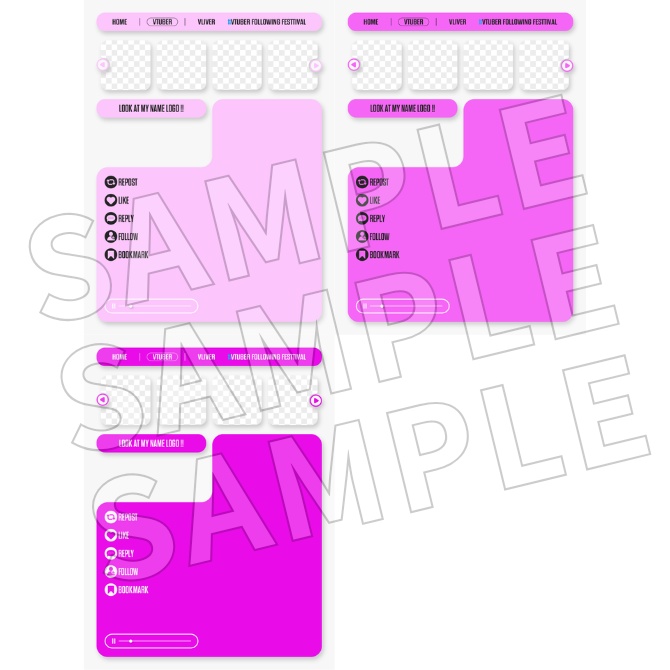 【フリー素材】Vtuberフォロー祭り素材