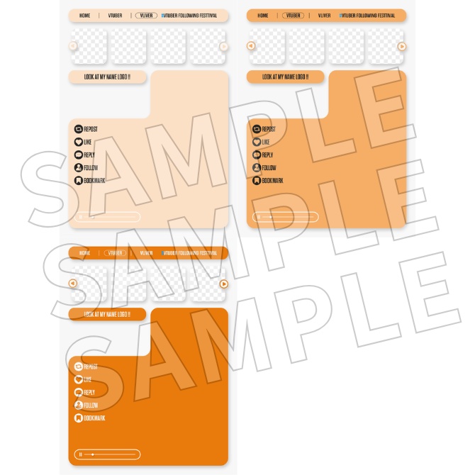【フリー素材】Vtuberフォロー祭り素材
