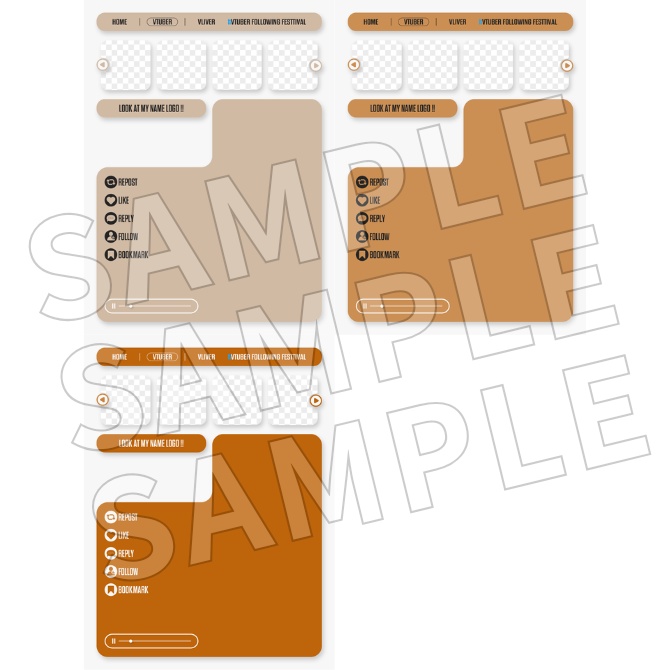 【フリー素材】Vtuberフォロー祭り素材