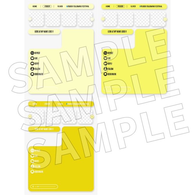 【フリー素材】Vtuberフォロー祭り素材