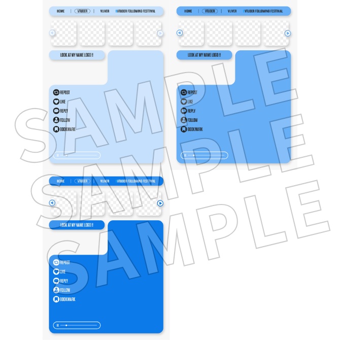 【フリー素材】Vtuberフォロー祭り素材