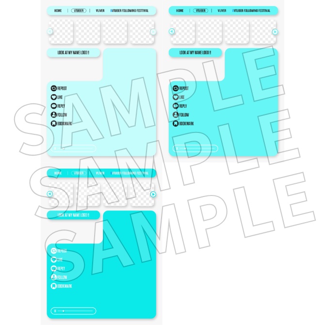 【フリー素材】Vtuberフォロー祭り素材