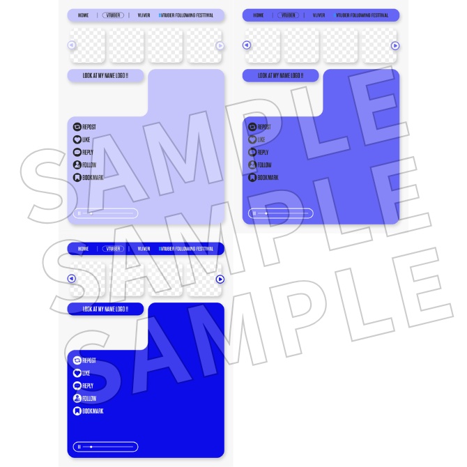 【フリー素材】Vtuberフォロー祭り素材