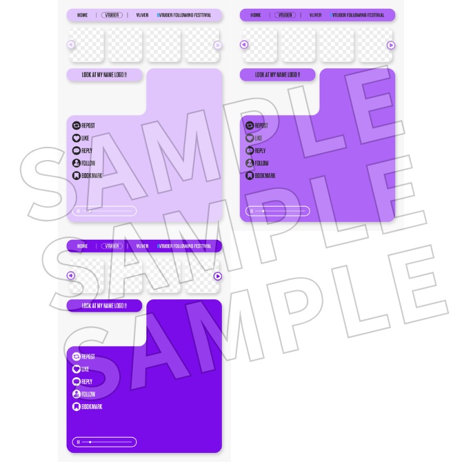 【フリー素材】Vtuberフォロー祭り素材