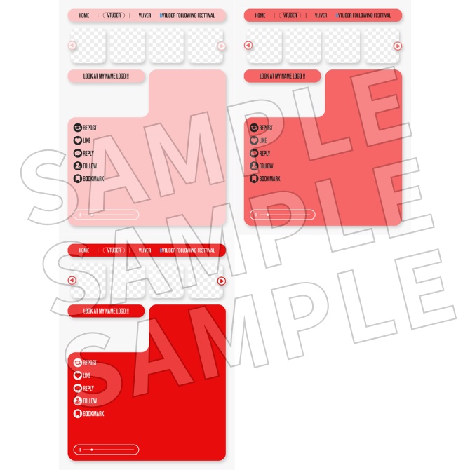 【フリー素材】Vtuberフォロー祭り素材