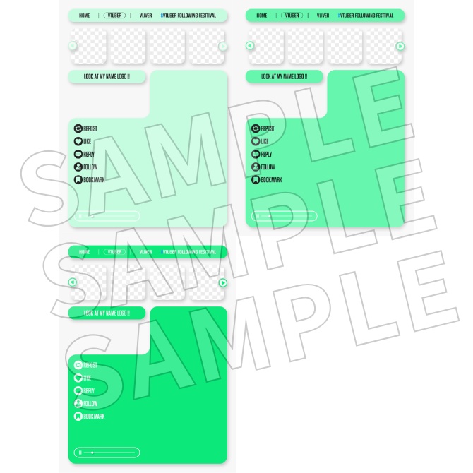 【フリー素材】Vtuberフォロー祭り素材