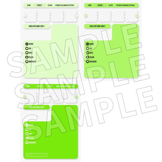 【フリー素材】Vtuberフォロー祭り素材