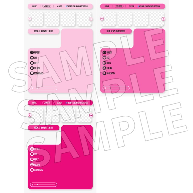 【フリー素材】Vtuberフォロー祭り素材