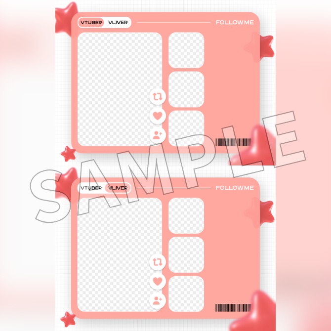 【フリー素材】Vtuberフォロー祭り素材