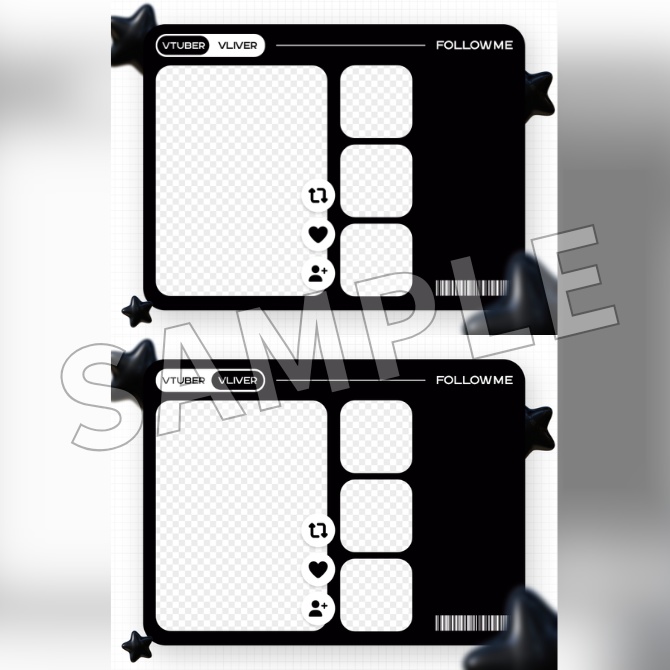 【フリー素材】Vtuberフォロー祭り素材