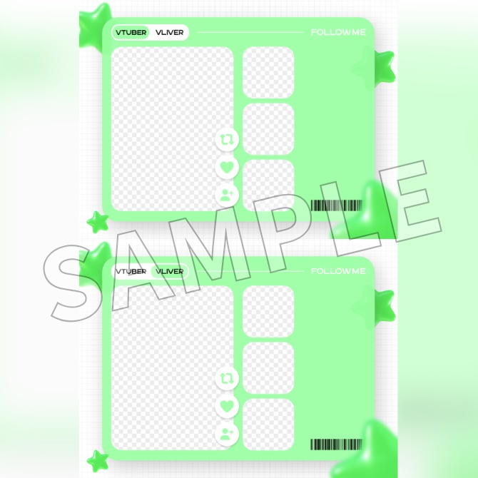 【フリー素材】Vtuberフォロー祭り素材
