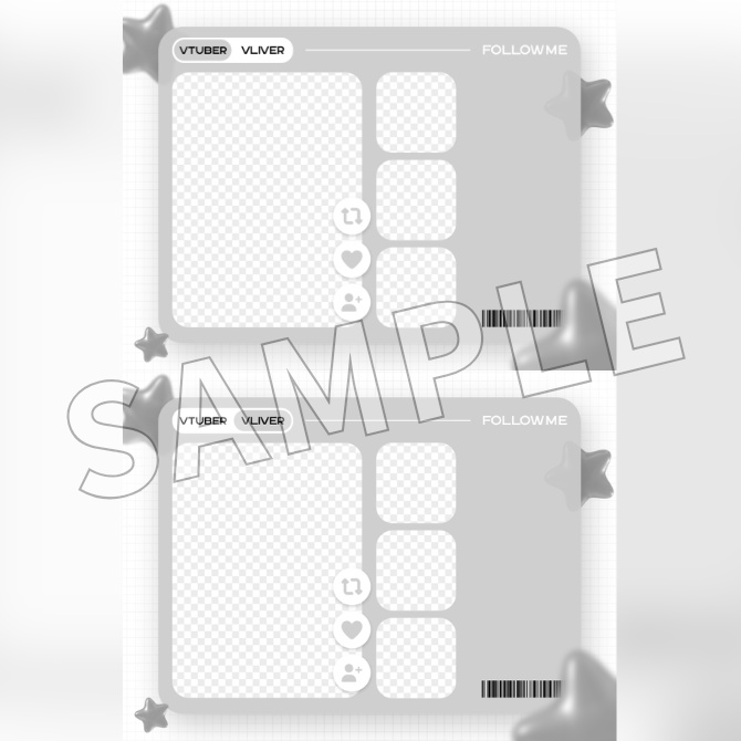 【フリー素材】Vtuberフォロー祭り素材