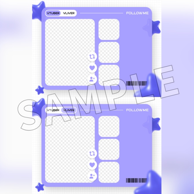 【フリー素材】Vtuberフォロー祭り素材