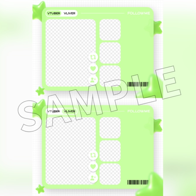 【フリー素材】Vtuberフォロー祭り素材