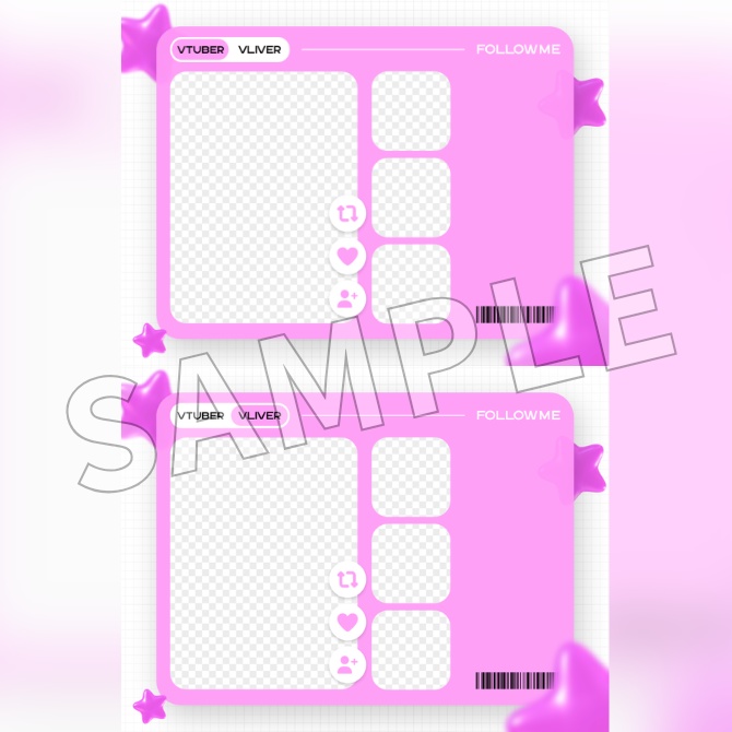 【フリー素材】Vtuberフォロー祭り素材
