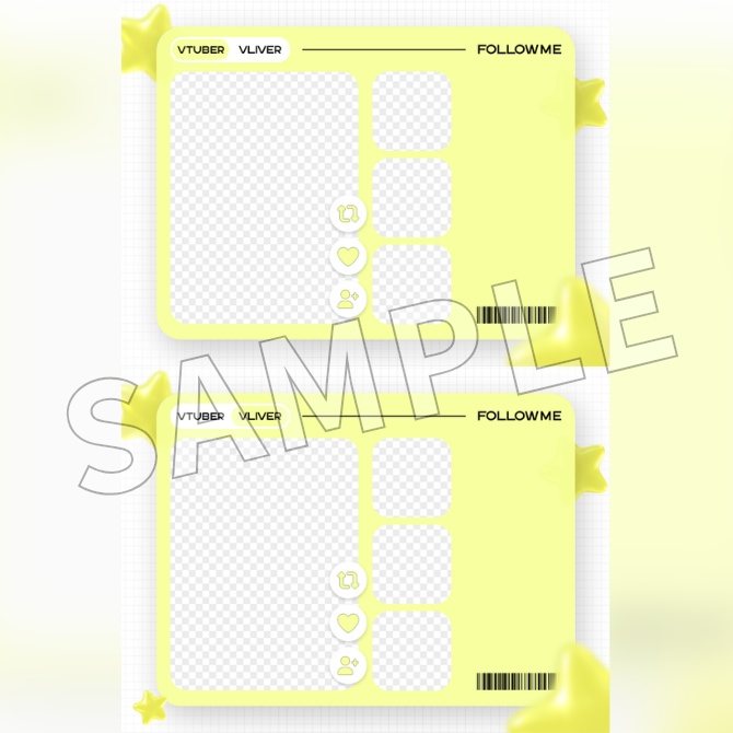 【フリー素材】Vtuberフォロー祭り素材