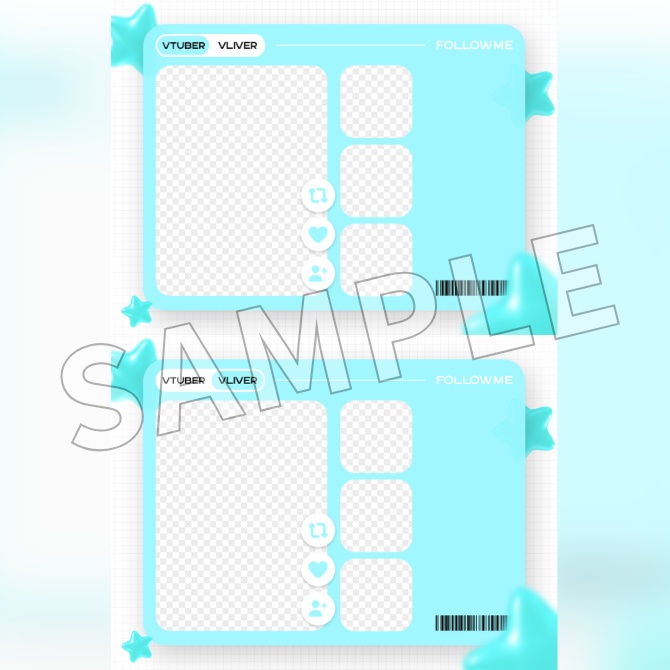 【フリー素材】Vtuberフォロー祭り素材