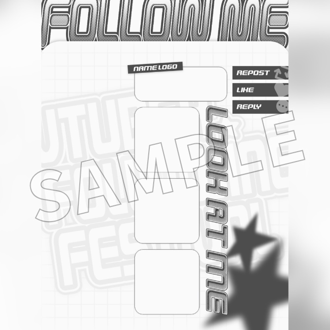 【フリー素材】Vtuberフォロー祭り素材