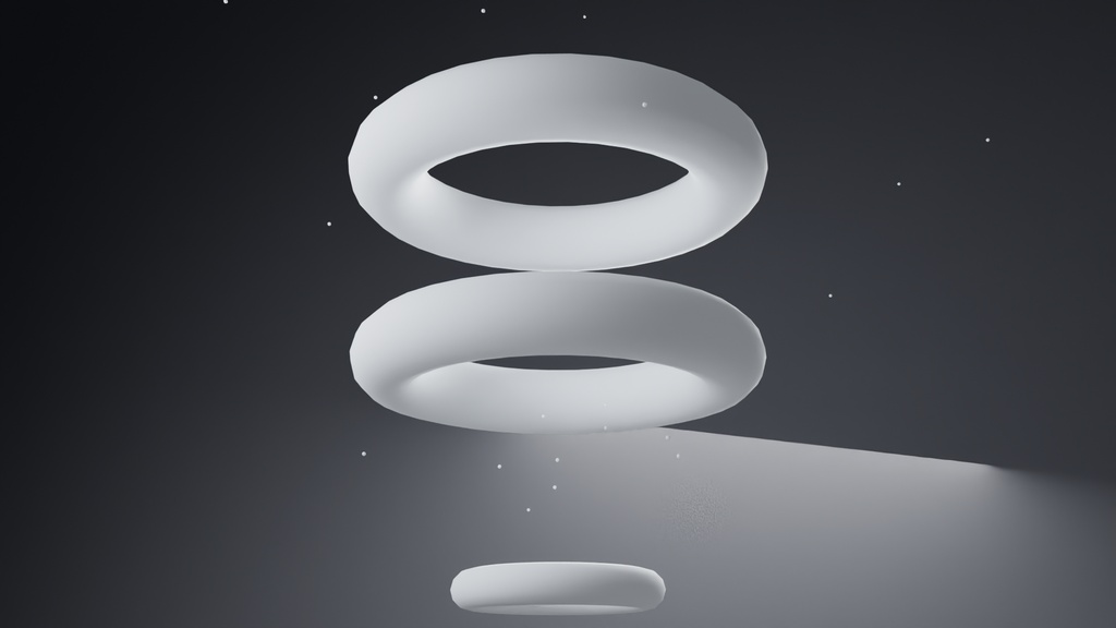 煙の輪エフェクト Blenderファイル（キャッシュ付き）