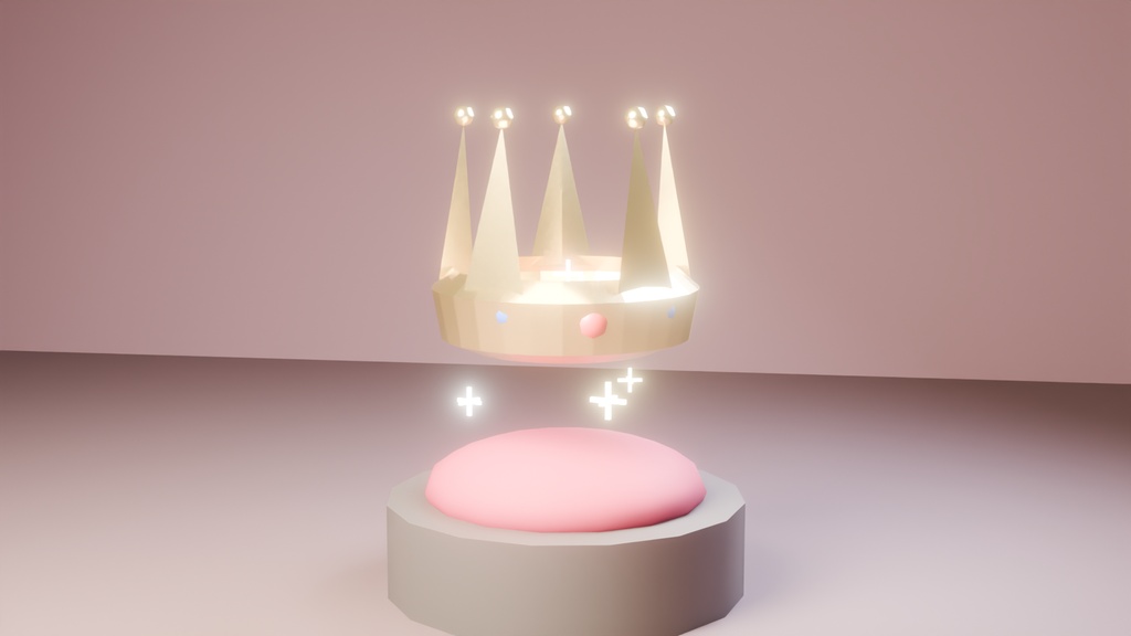 王冠エフェクト Blenderファイル（キャッシュ付き）