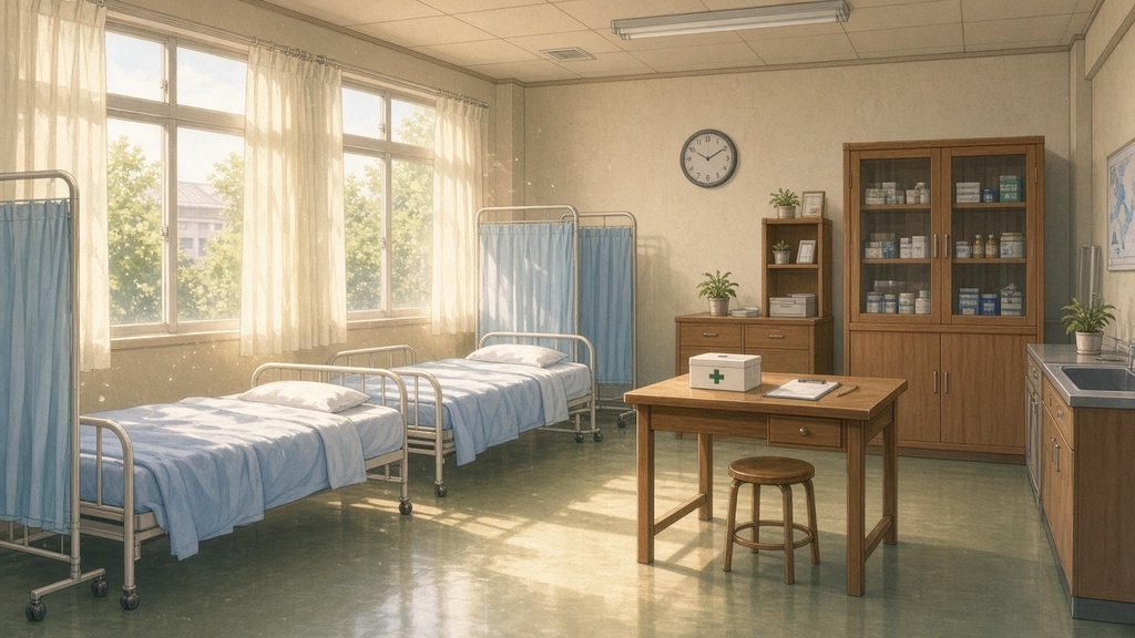 学園背景|保健室・穏やかな午後