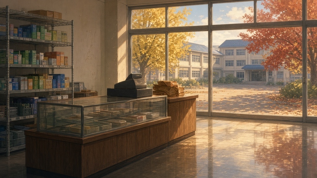 学園背景｜秋の午後の購買部