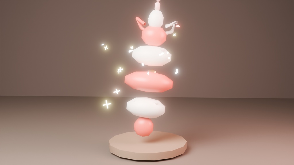 千歳飴エフェクト Blenderファイル（キャッシュ付き）