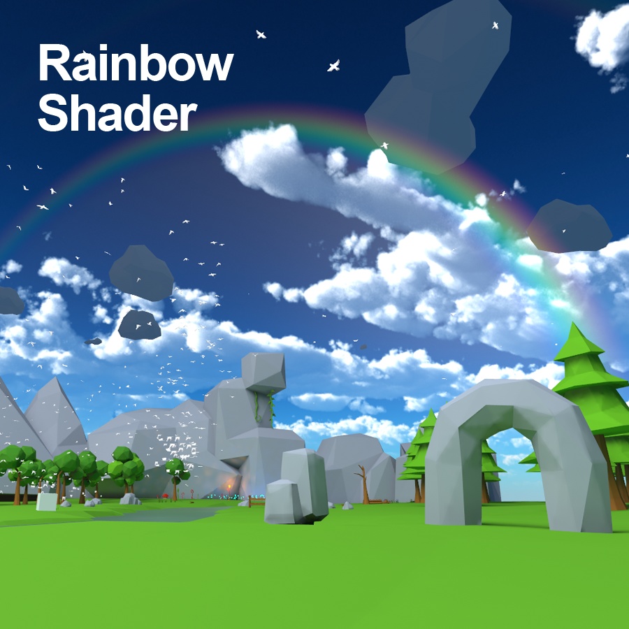 リアル虹シェーダー / Realistic Rainbow shader