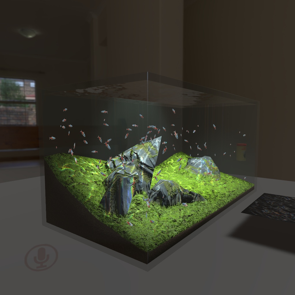 Noriben AQUARIUM(魚パーティクルとコースティクスシェーダー付きアクアリウムセット)