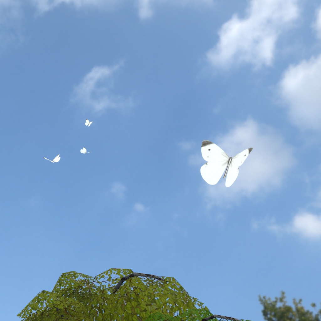 ちょうちょパーティクル / Butterfly Particle