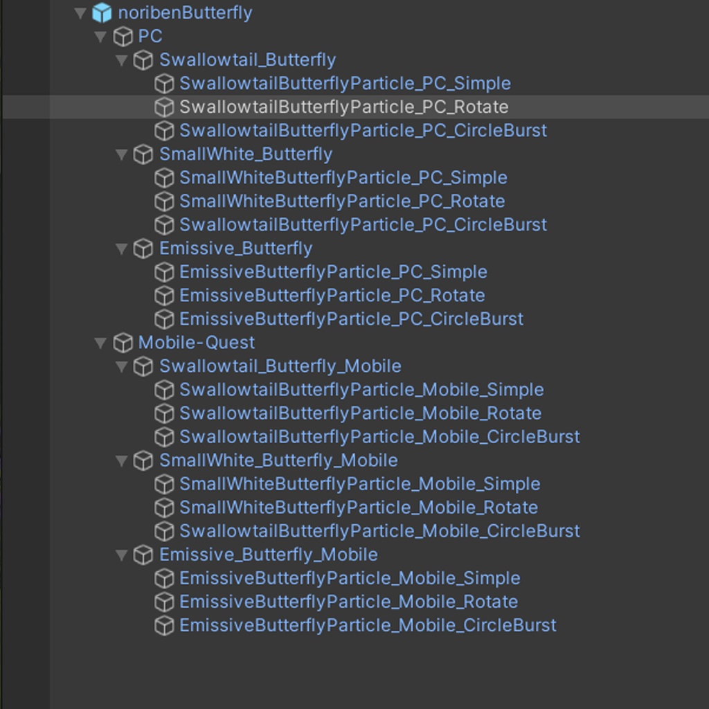 ちょうちょパーティクル / Butterfly Particle