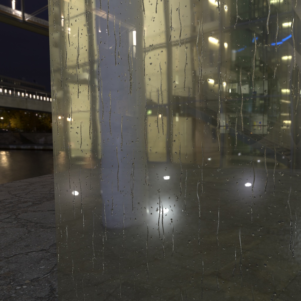 軽量雨粒シェーダー / RainDropShader