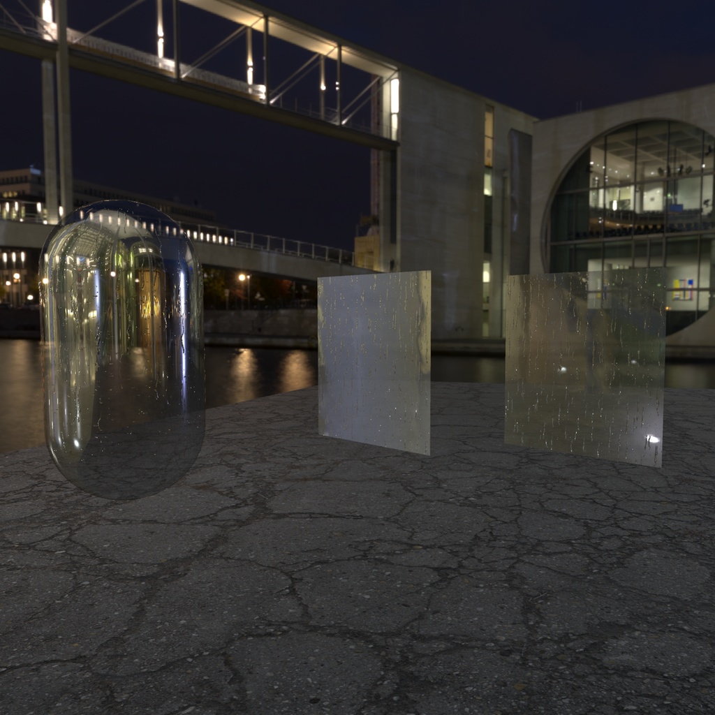 軽量雨粒シェーダー / RainDropShader