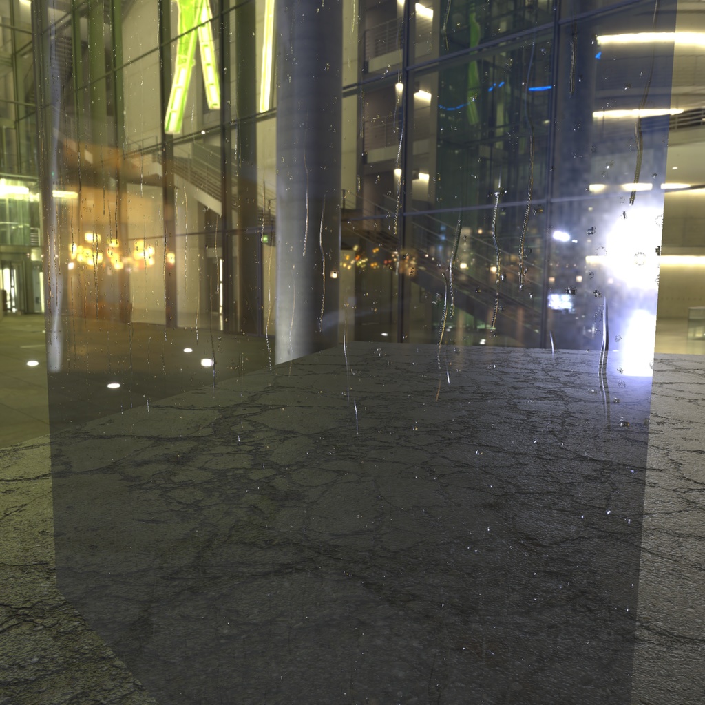 軽量雨粒シェーダー / RainDropShader