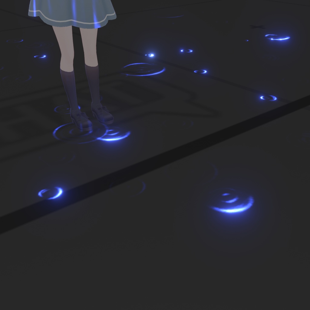 雨の波紋投影シェーダー / Rain Ripple Projection Shader