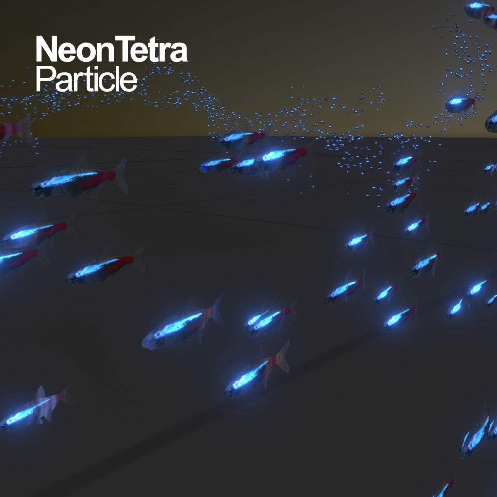 空間を泳ぐネオンテトラパーティクル / NeonTetra Particle
