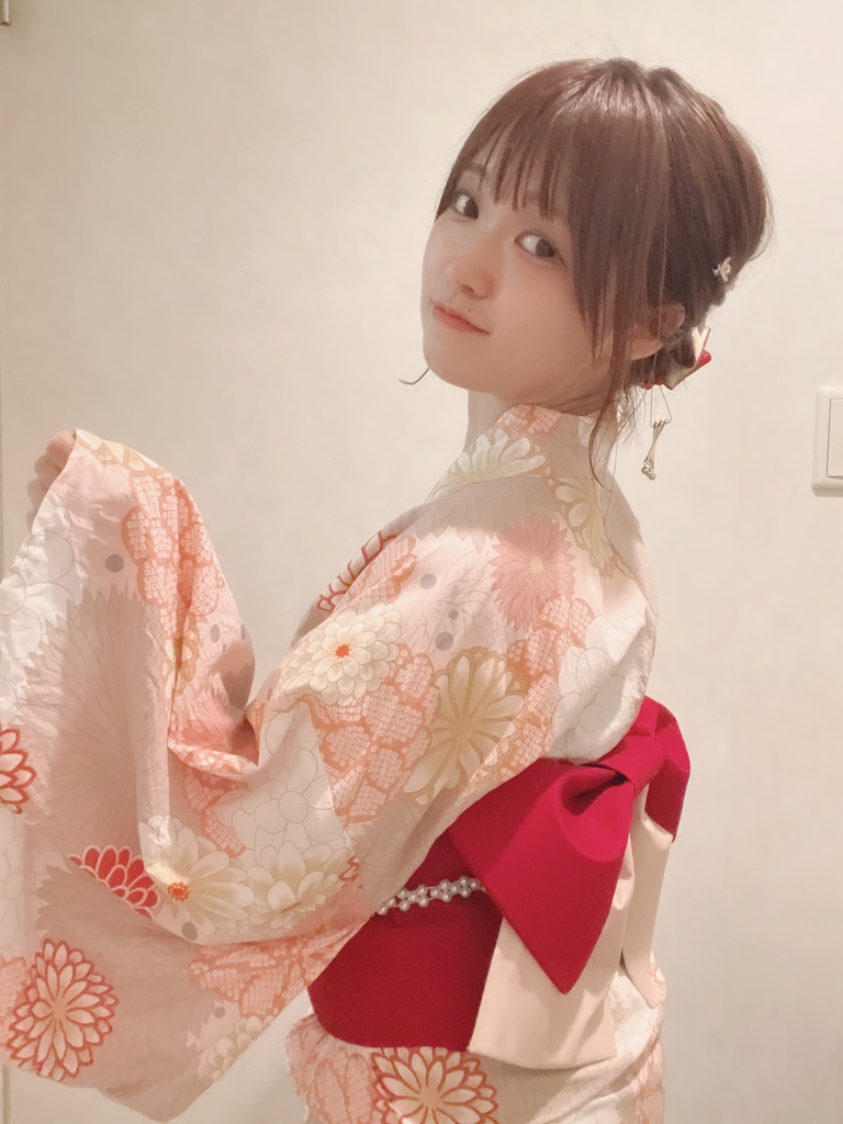 浴衣チェキ(ベージュ)