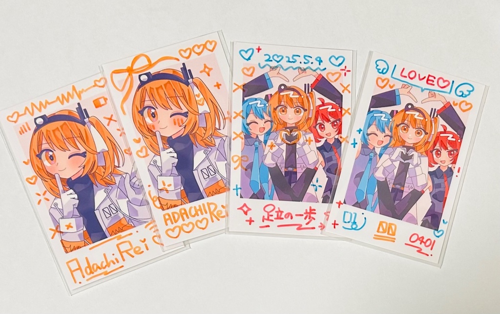 チェキ風カードセット（ラクガキ無し）