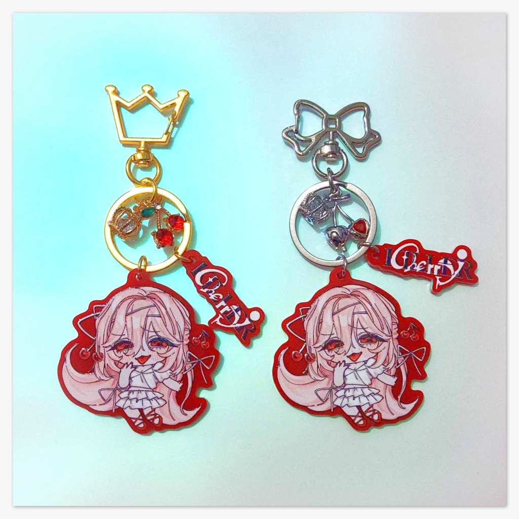 アクリルチャームキーホルダー - スー、チェリー