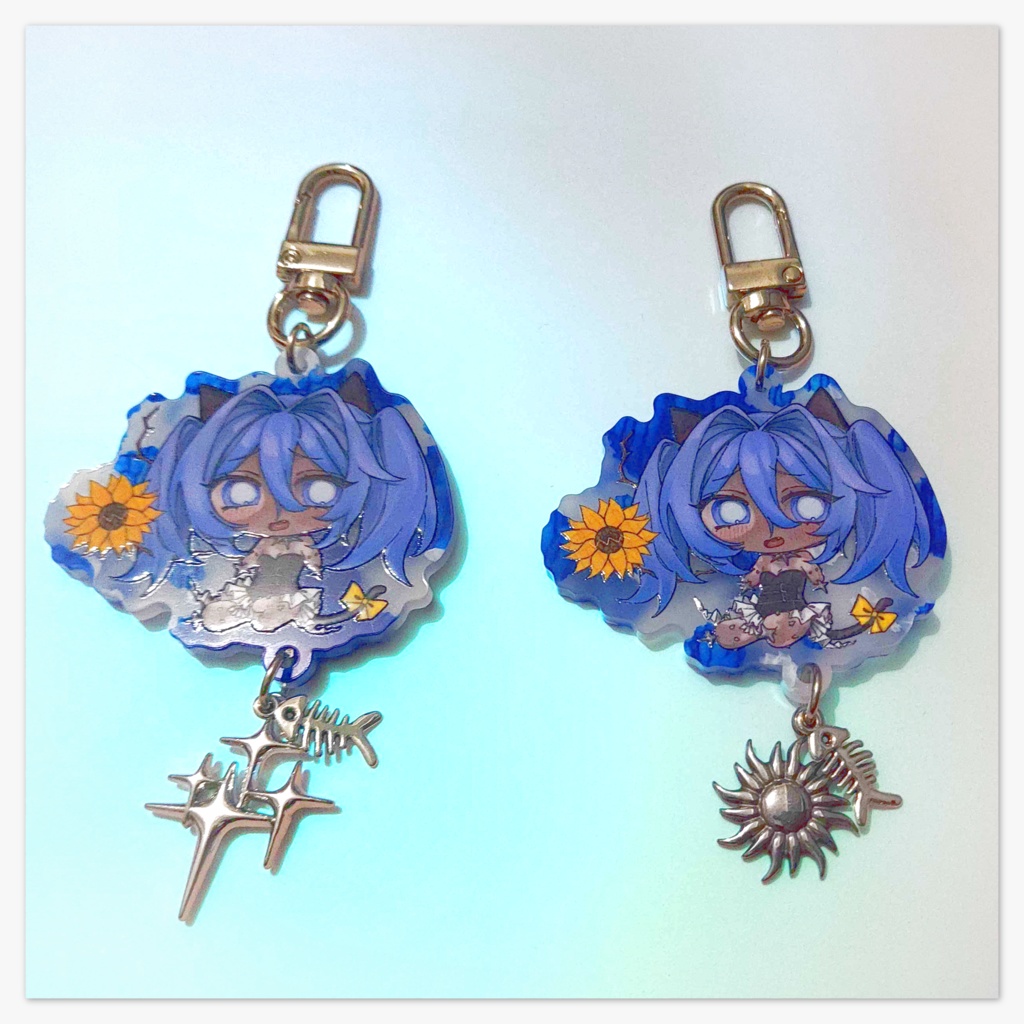 アクリルチャームキーホルダー - スー、チェリー