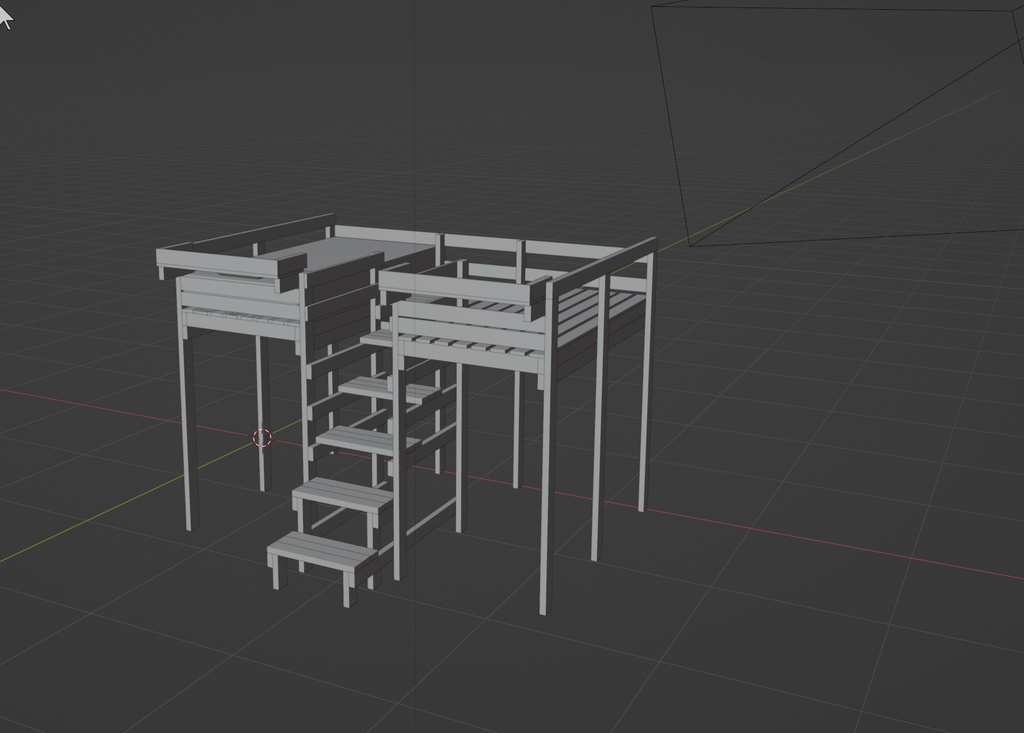 DIY二人用ロフトベッド3Dファイル